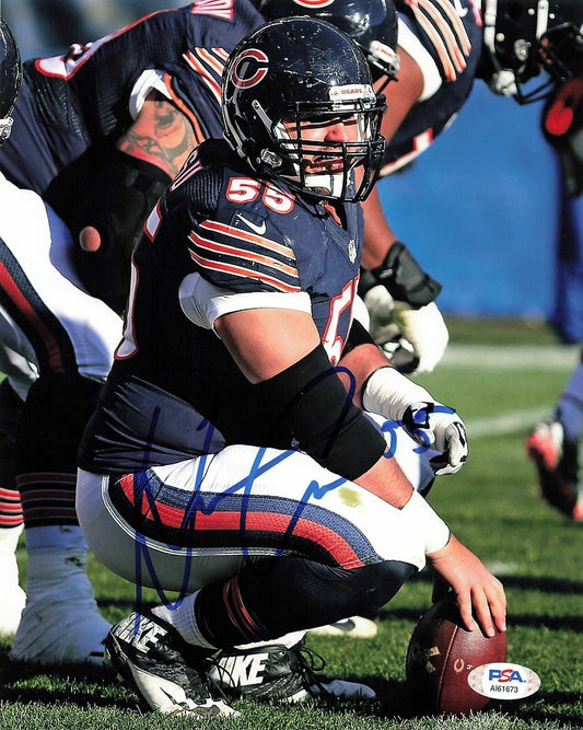 HRONISS GRASU Signed 8x10 photo PSA/DNA Chicago Bears Autographed