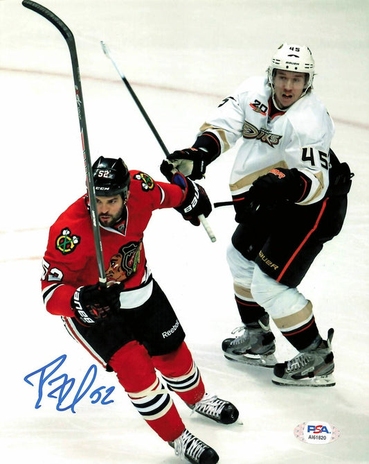 BRANDON BOLLIG signed 8x10 photo PSA/DNA Autographed Chicago Blackhawks