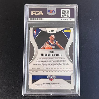 2019-20 Panini Prizm #263 Nickeil Alexander Walker Signed Card AUTO PSA Slabbed