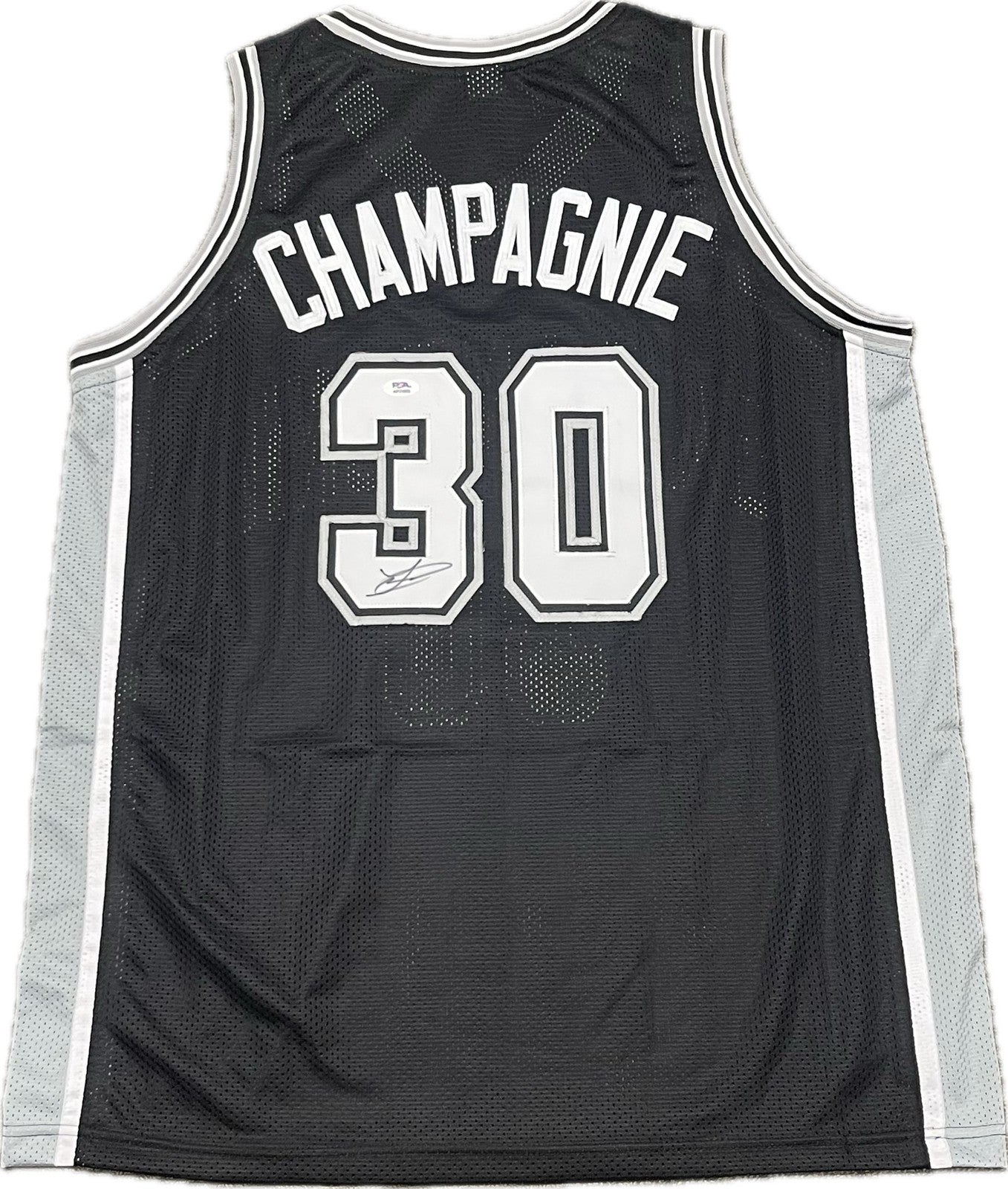 Julian Champagnie Signed Jersey PSA San Antonio Spurs Autographed