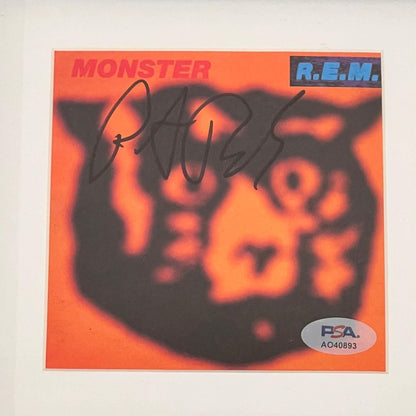 Peter Buck Signed Monster Album CD Cover Framed PSA/DNA Autographed R.E.M.