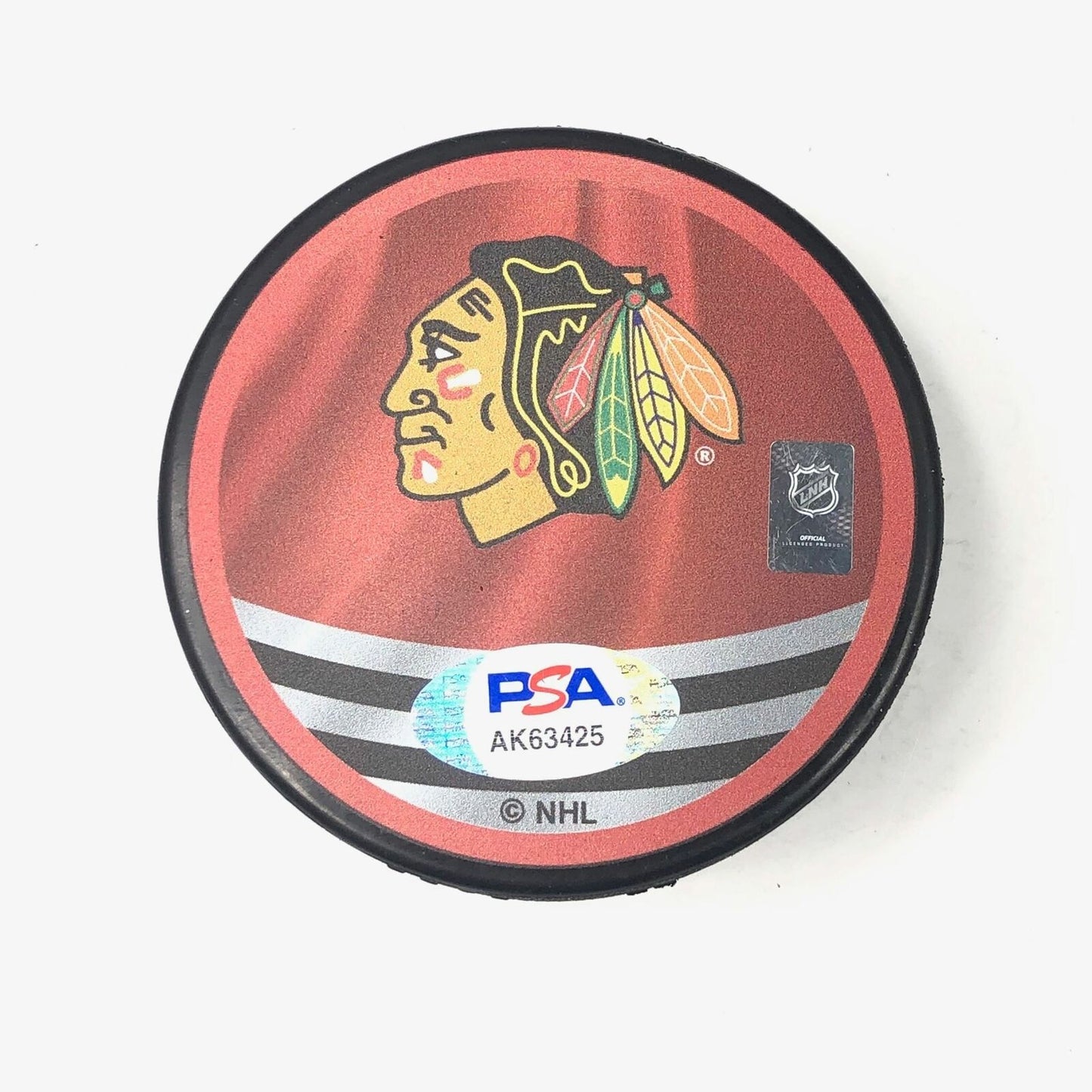 CALVIN de HAAN signed Hockey Puck PSA/DNA Chicago Blackhawks Autographed