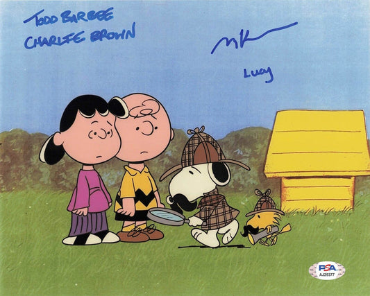 TODD BARBEE MELANIE KAHN signed 8x10 photo PSA/DNA Peanuts Autographed