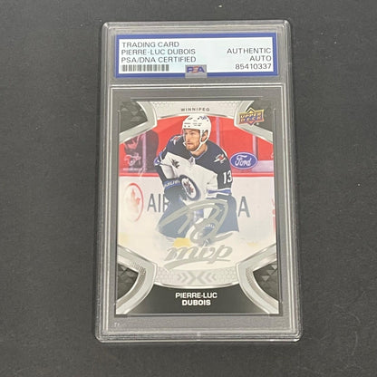 2021-22 Upper Deck Hockey #118 Pierre-Luc Dubois Signed Card AUTO PSA/DNA Slabbe