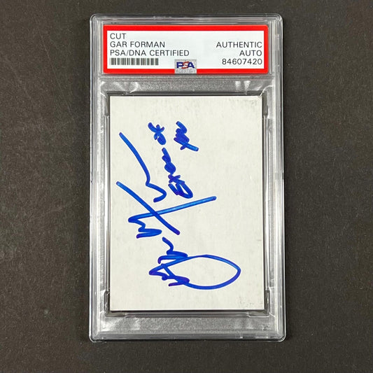 Gar Forman Signed Cut PSA/DNA Slabbed Autographed Bulls