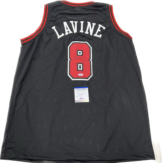 Zach Lavine signed jersey PSA/DNA Chicago Bulls Autographed