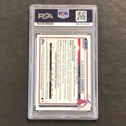 2021 Bowman Chrome #BCP-145 Alexander Ramirez Signed Card Auto 10 PSA Slabbed An