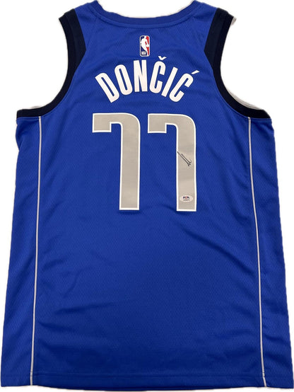 Luka Doncic signed jersey PSA/DNA Dallas Mavericks Autographed