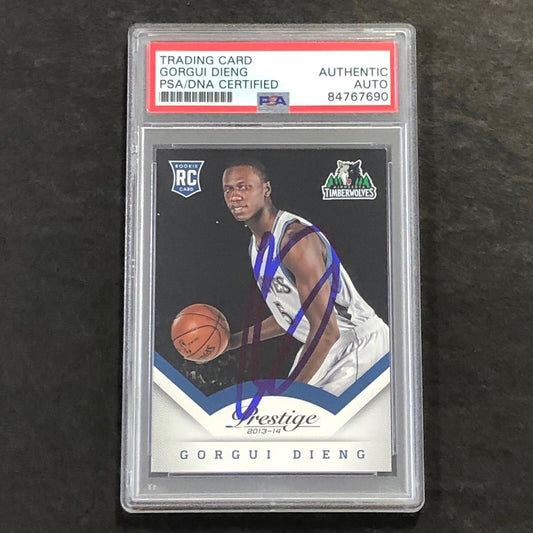 2013-14 Panini Prestige #181 Gorgui Dieng Signed Card AUTO PSA Slabbed RC Minnes