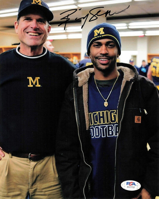 Big Sean signed 8x10 photo PSA/DNA Autographed Jim Harbaugh