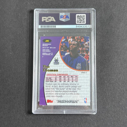 1999-00 Topps Gold Label #26 Isiah Thomas Signed Card AUTO PSA Slabbed Pistons