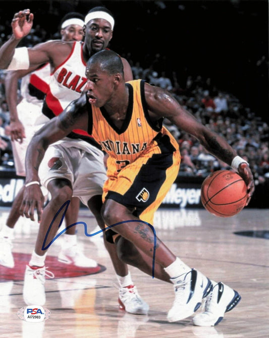 Al Harrington signed 8x10 photo PSA/DNA Pacers Autographed