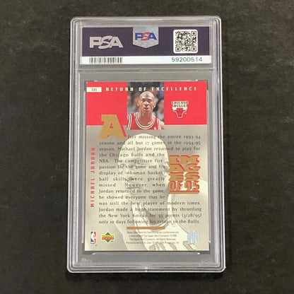 1995 Upper Deck #335 Michael Jordan PSA 6 EX-MT Bulls