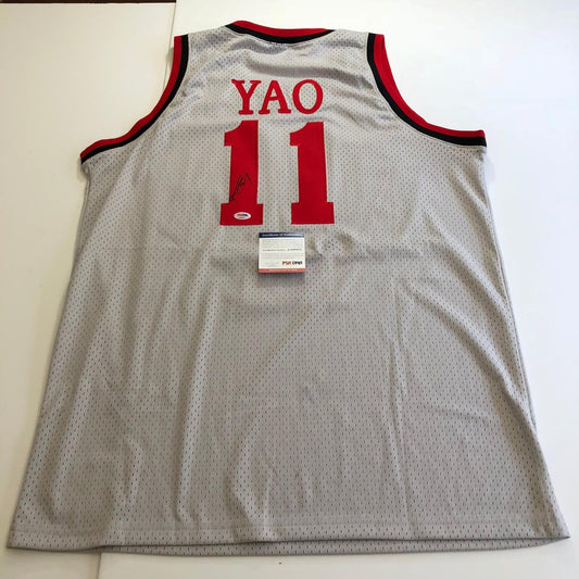 Yao Ming signed jersey PSA/DNA Houston Rockets Autographed