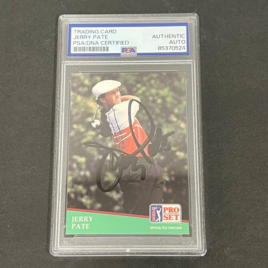 1991 Pro Set PGA Tour #100 Jerry Pate Signed Card AUTO PSA Slabbed Golf