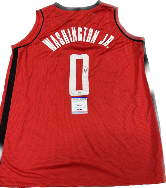 Tyty Washington Jr signed jersey PSA/DNA Houston Rockets Autographed