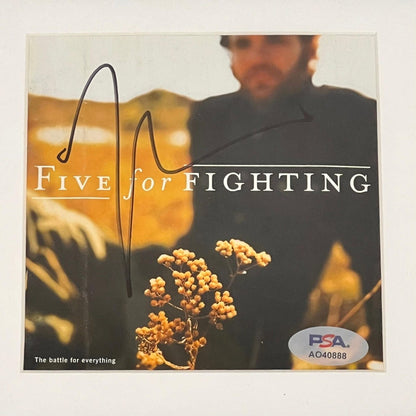 John Ondrasik Signed The Battle for Everything Album CD Cover Framed PSA/DNA Aut