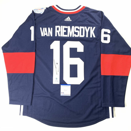 James van Riemsdyk Signed Jersey PSA/DNA COA Team USA Autographed Flyers