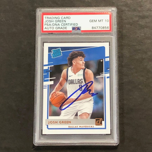 2020-21 Panini Donruss #234 Josh Green Signed Card AUTO 10 PSA Slabbed RC Maveri