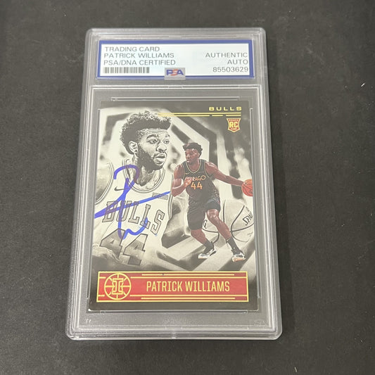 2020-21 Panini Illusions #157 Patrick Williams signed card PSA