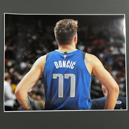 Luka Doncic signed 11x14 photo PSA/DNA Dallas Mavericks Autographed