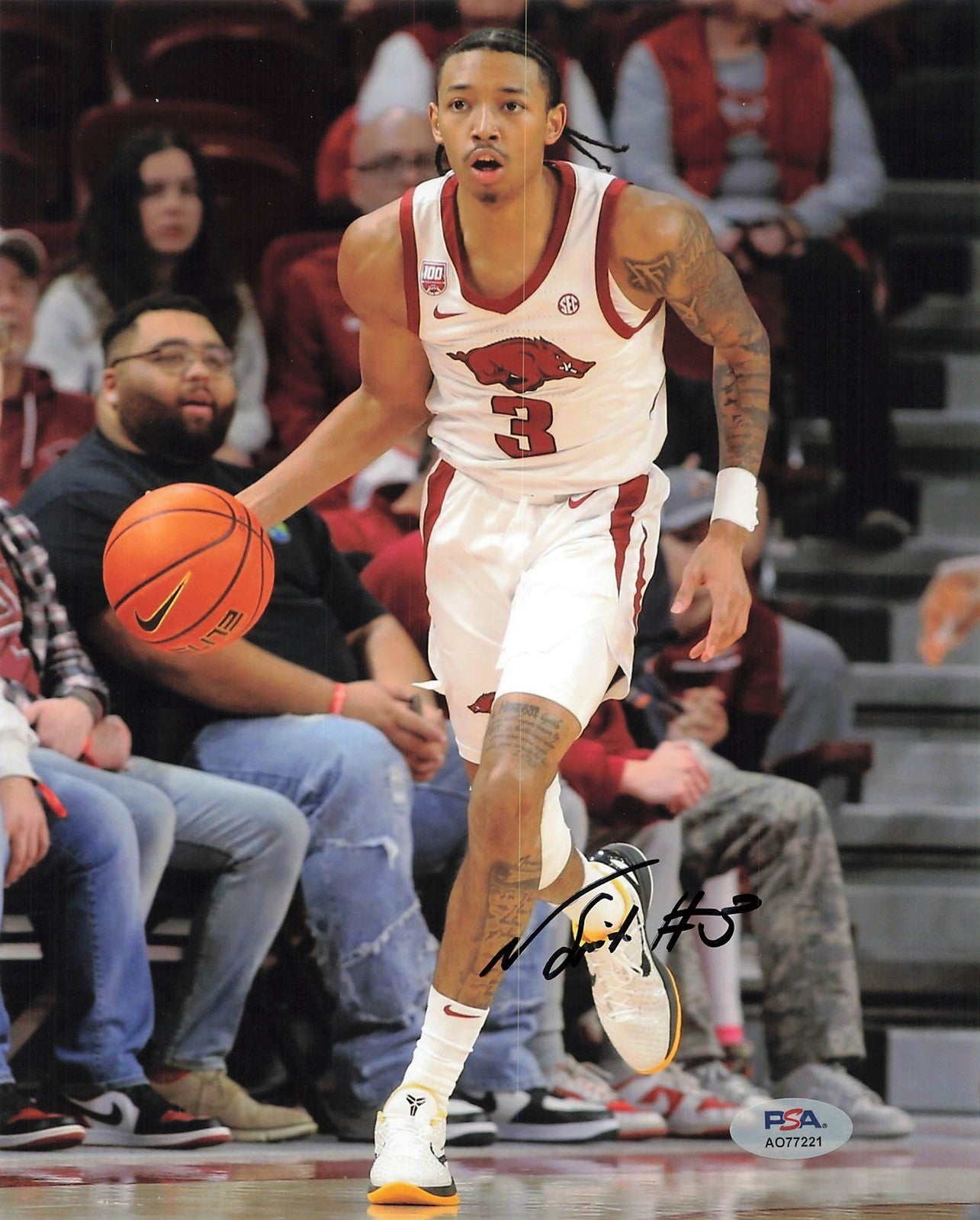 Nick Smith Jr Signed Photo PSA Arkansas Razorbacks