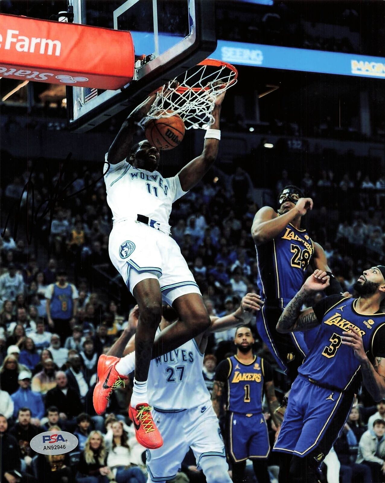 Andrew Wiggins signed 8x10 photo PSA/DNA Minnesota Timberwolves Autographed