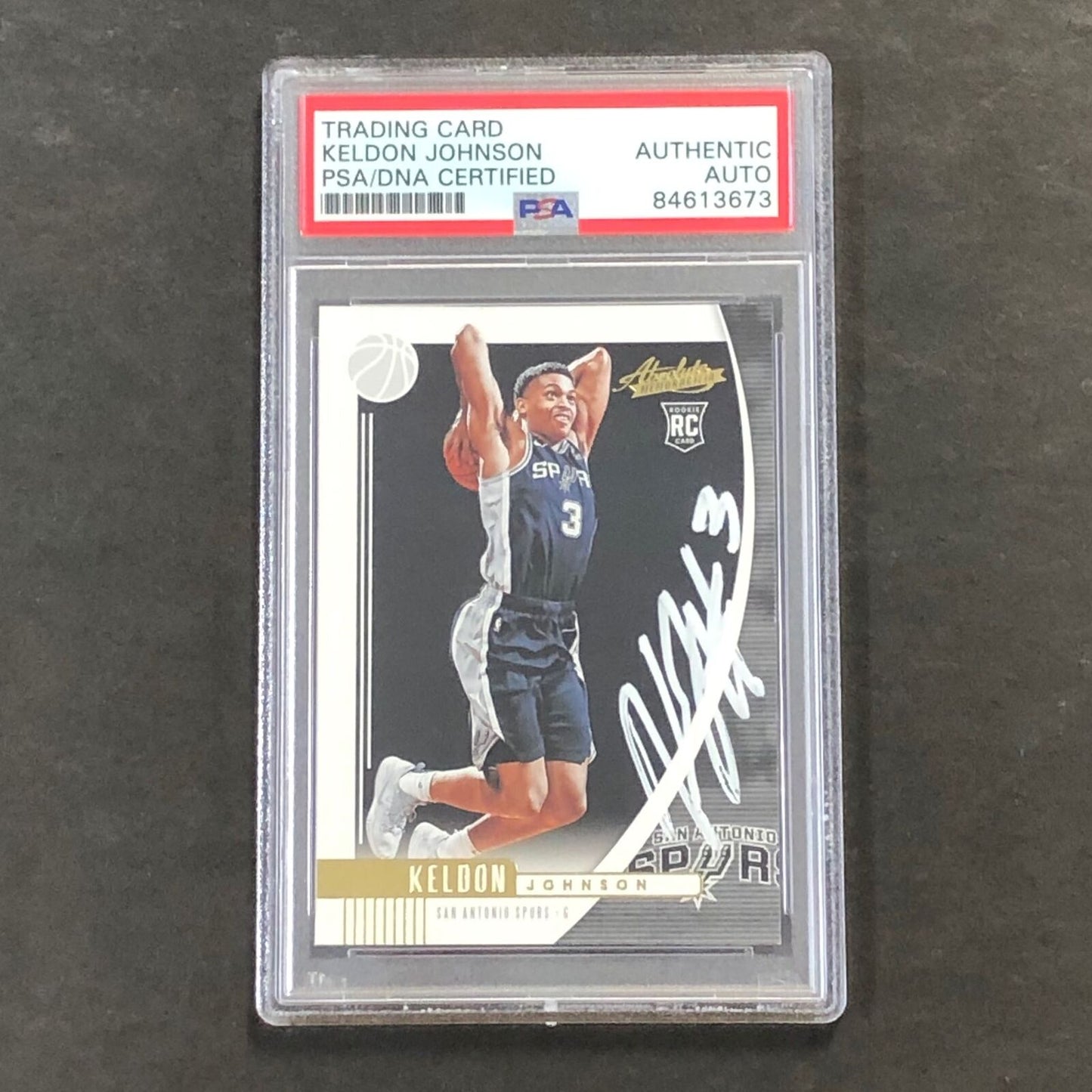 2019-20 Absolute Basketball #3 Keldon Johnson Signed Card Auto PSA Slabbed RC Sp