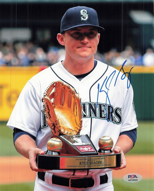 Kyle Seager signed 8x10 photo PSA/DNA Seattle Mariners Autographed