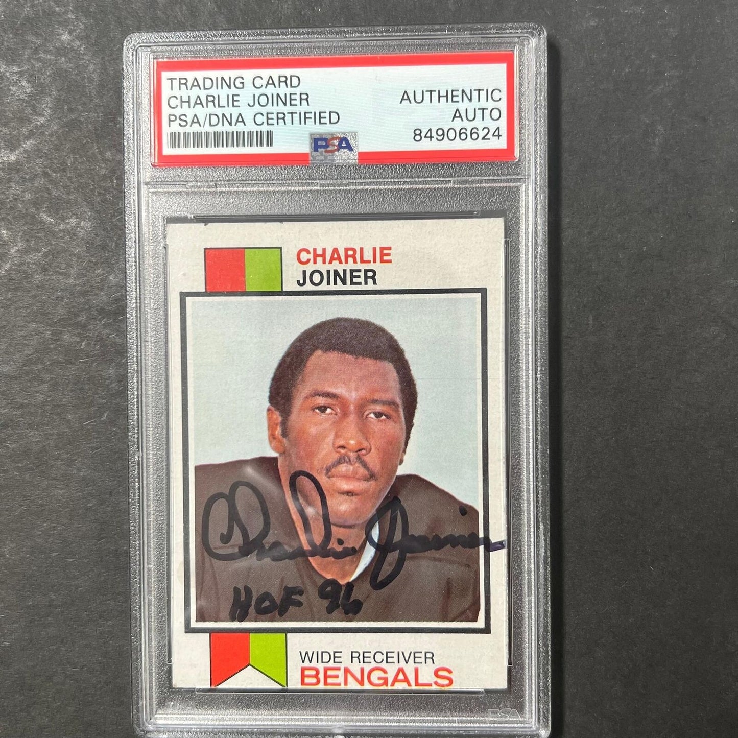 1973 Topps #467 Charlie Joiner Signed Card PSA AUTO Slabbed Bengals