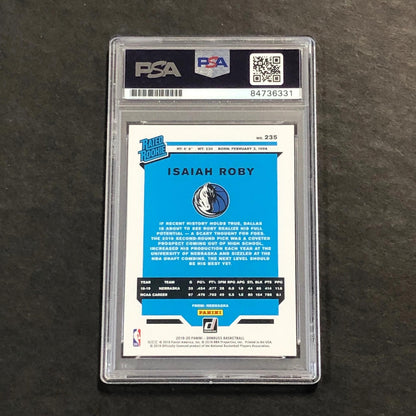 2019-20 Panini Donruss Rated Rookie #235 Isaiah Roby Signed Card AUTO PSA Slabbe