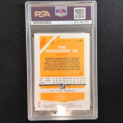 2019-20 Panini Donruss #47 Tim Hardaway Jr. Signed Card AUTO PSA Slabbed Maveric