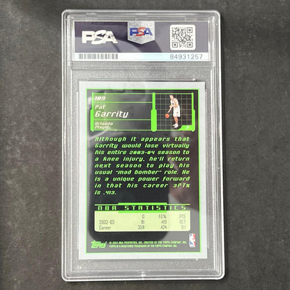 2004 Topps  #109 Pat Garrity Signed Card AUTO PSA Slabbed Orlando Magic