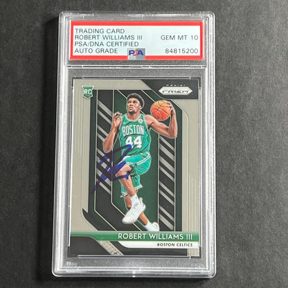 2018-19 Panini Prizm #138 Robert Williams III Signed Card Auto Grade 10 PSA/DNA