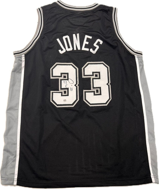 TRE JONES signed jersey PSA/DNA San Antonio Spurs Autographed