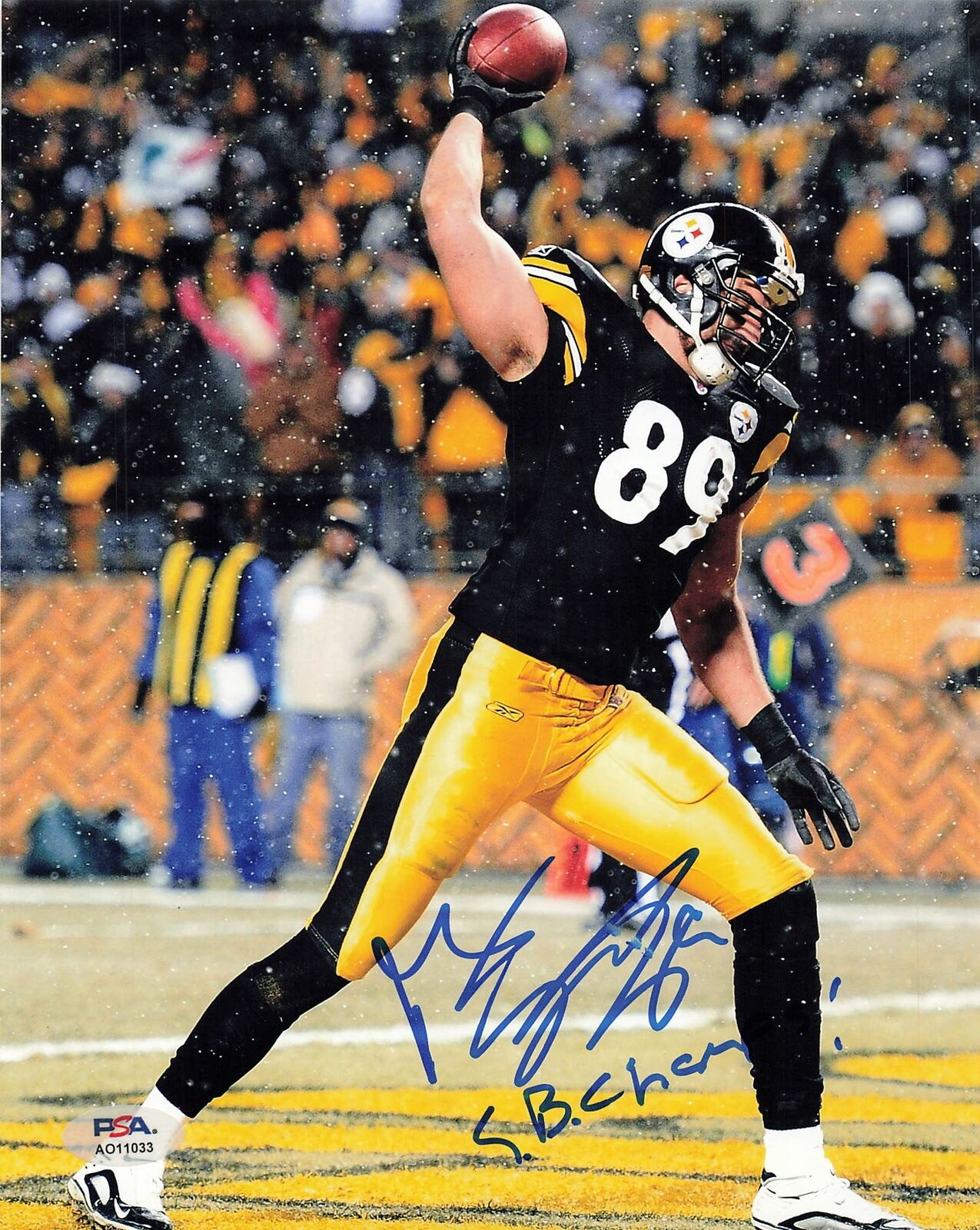 Matt Spaeth signed 8x10 photo PSA/DNA Steelers Autographed