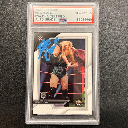 2022 Panini NXT UK #66 Isla Dawn Signed Card PSA AUTO 10 Slabbed WWE