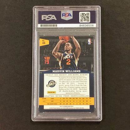 2013-14 Panini Basketball #44 Marvin Williams Signed AUTO PSA Slabbed Jazz