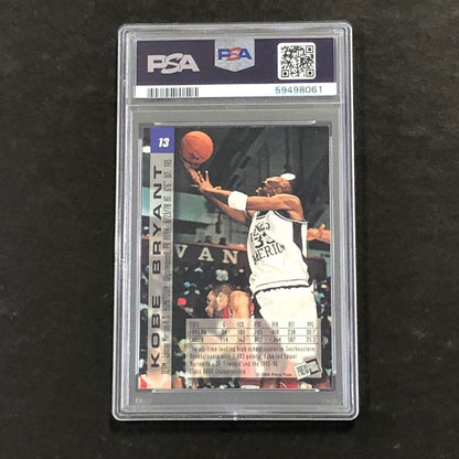 1996 Press Pass #13 Kobe Bryant PSA 7 NM