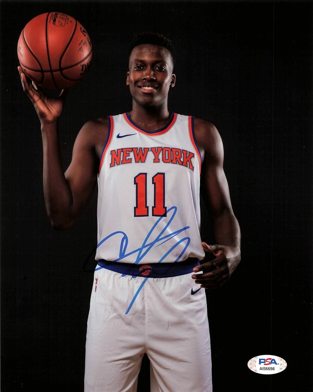 Frank Ntilikina signed 8x10 photo PSA/DNA New York Knicks Autographed