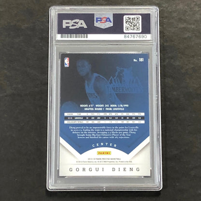 2013-14 Panini Prestige #181 Gorgui Dieng Signed Card AUTO PSA Slabbed RC Minnes