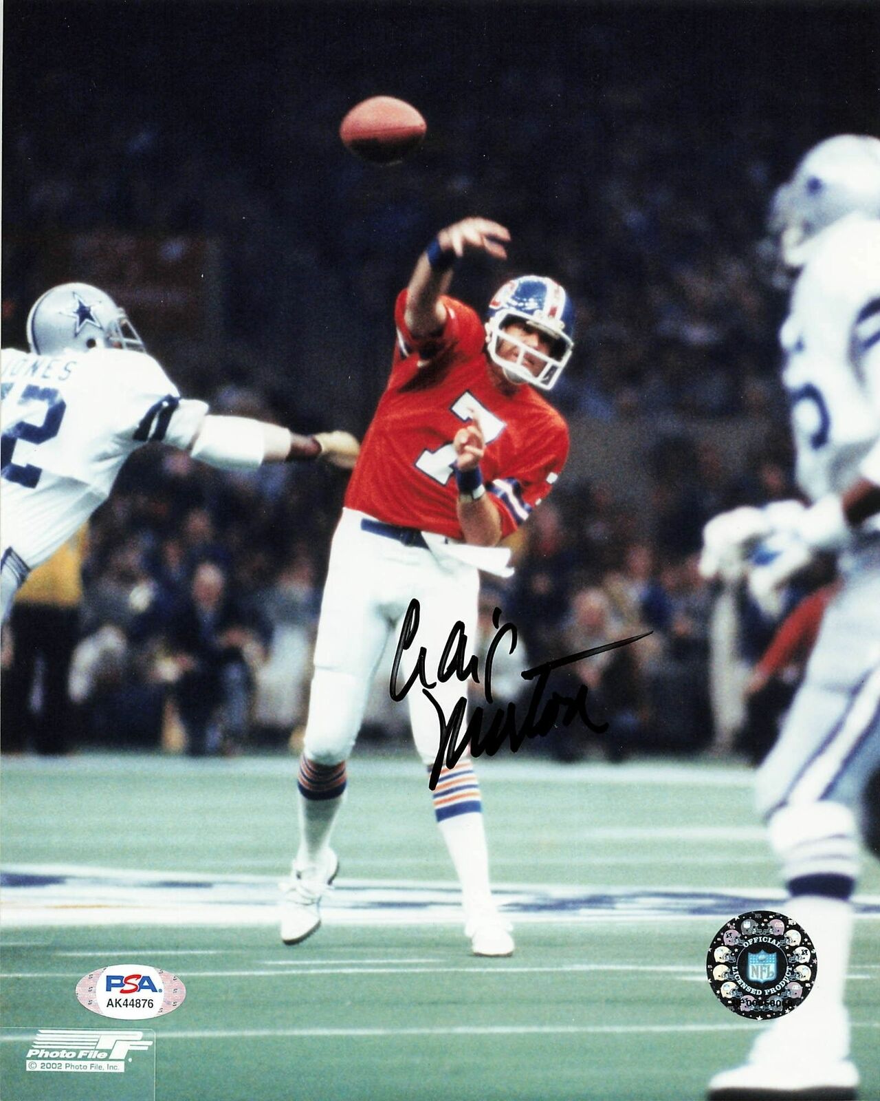 CRAIG MORTON signed 8x10 photo PSA/DNA Denver Broncos Autographed