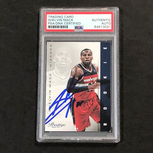 2012-13 Panini Prestige #193 Shelvin Mack Signed Card AUTO PSA Slabbed Wizards