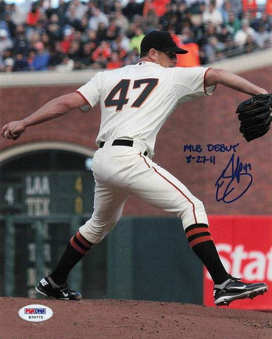 Eric Surkamp signed 8x10 photo PSA/DNA San Francisco Giants Autographed