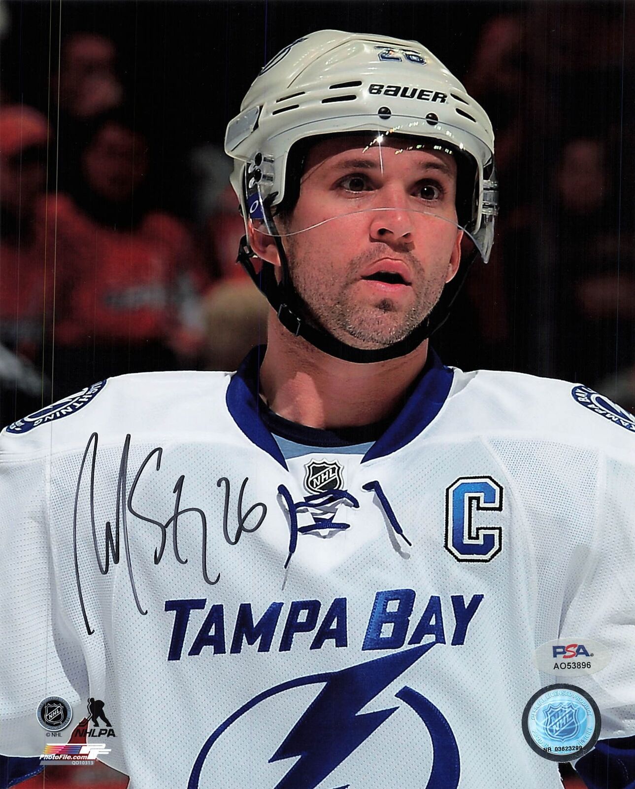 Martin St. Louis signed 8x10 photo PSA/DNA Autographed Tampa Bay Lightning