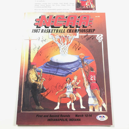 1987 Duke Blue Devils Team Signed NCAA Magazine PSA/DNA Final Four