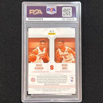 2016-17 Contenders Collegiate Connections #20 Malachi Richardson Signed Card AUT