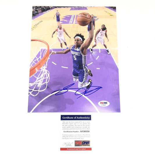 De'Aaron Fox Signed 8x10 photo PSA/DNA Sacramento Kings Autographed