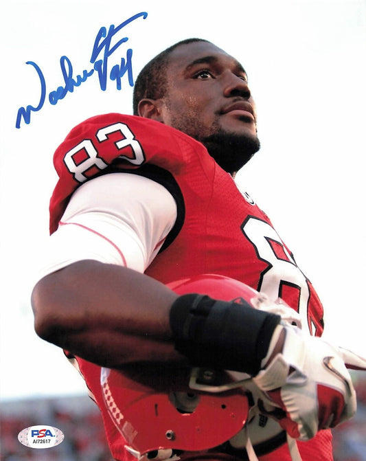 CORNELIUS WASHINGTON Signed 8x10 photo PSA/DNA Georgia Bulldogs Autographed