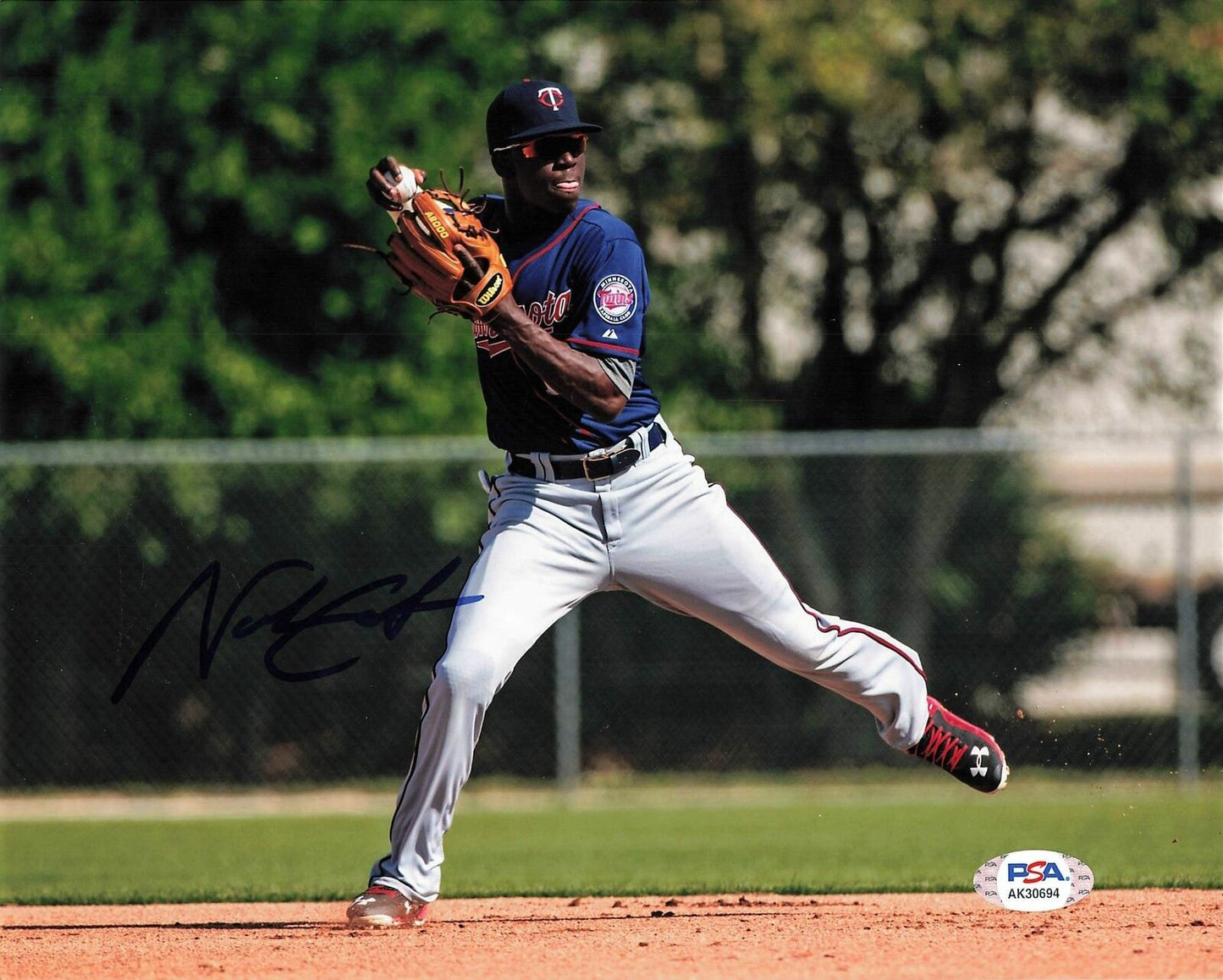 Nick Gordon signed 8x10 photo PSA/DNA Minnesota Twins Autographed